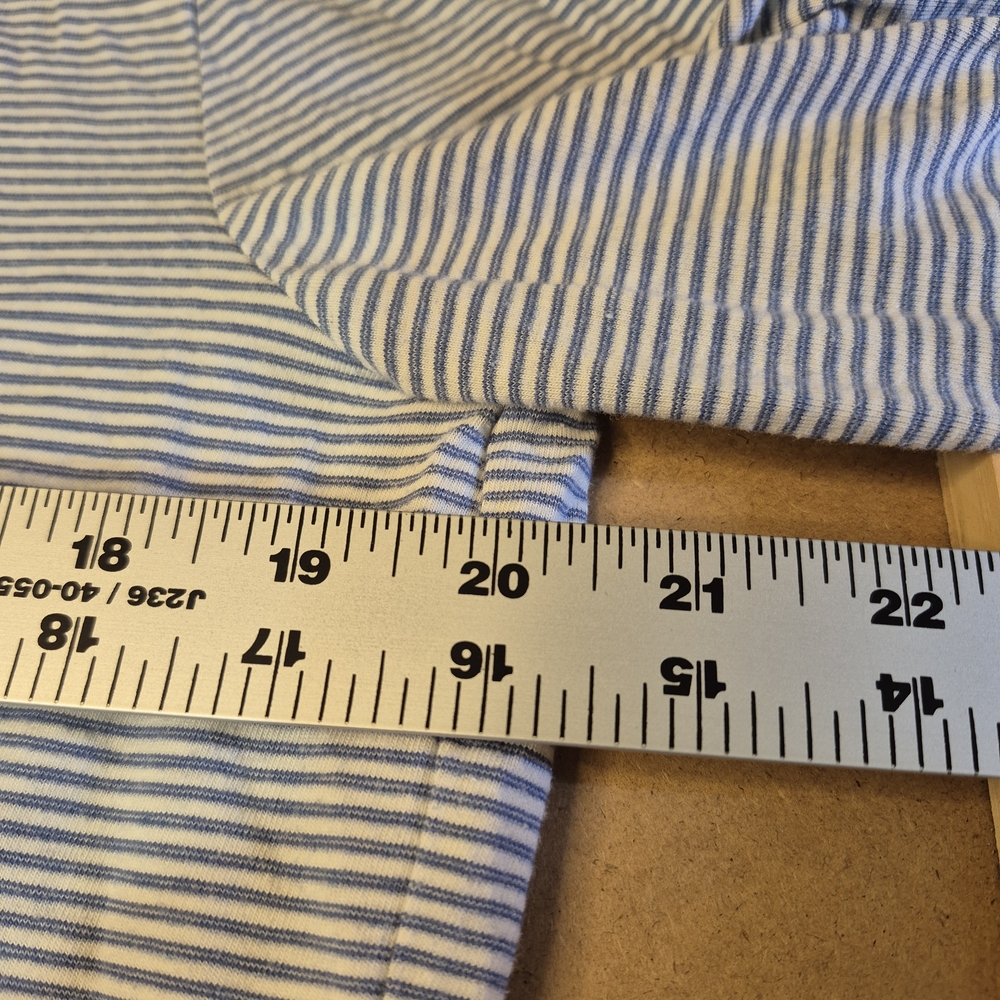 Faherty Classic Blue and White Long Sleeve Polo 2674/380 - Picture 6 of 8